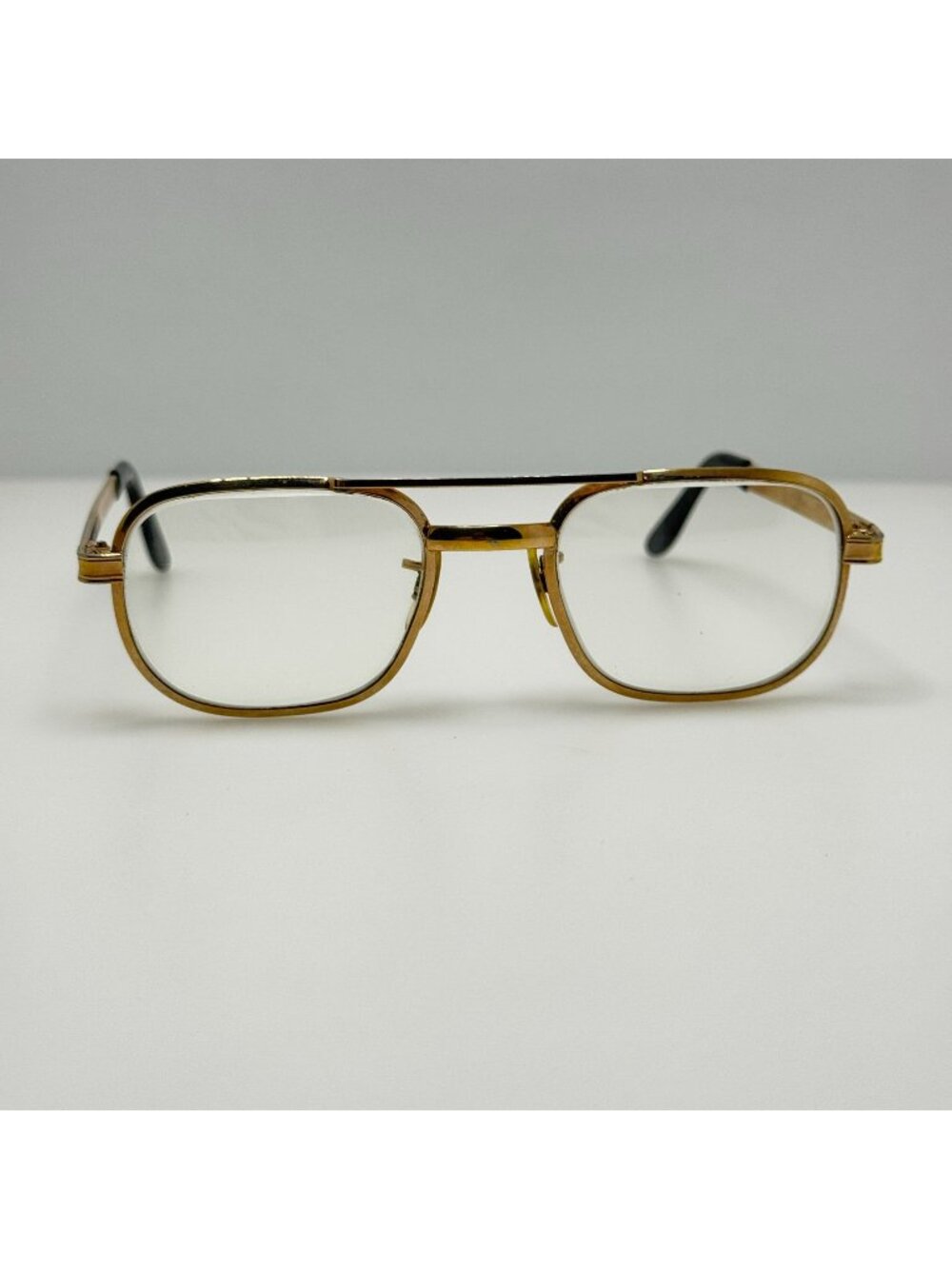US Optical Eyeglasses Eye Glasses Frames Gold USA 5 1/4 50-20-135